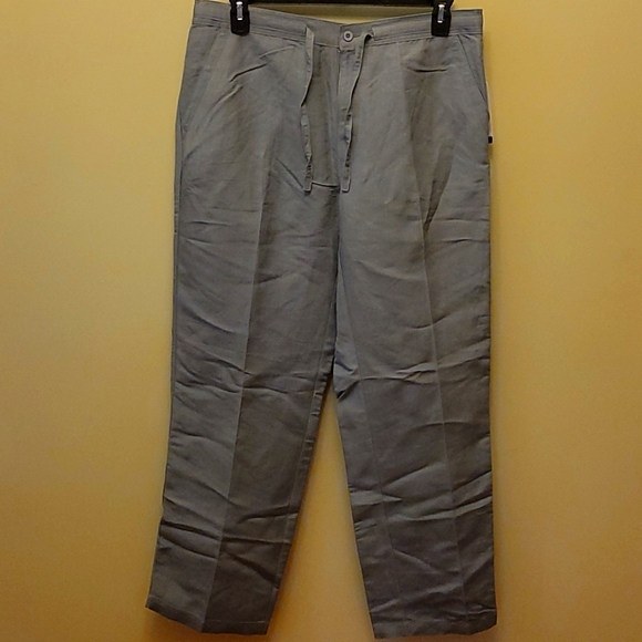 Cubavera Gray Linen Blend Pant